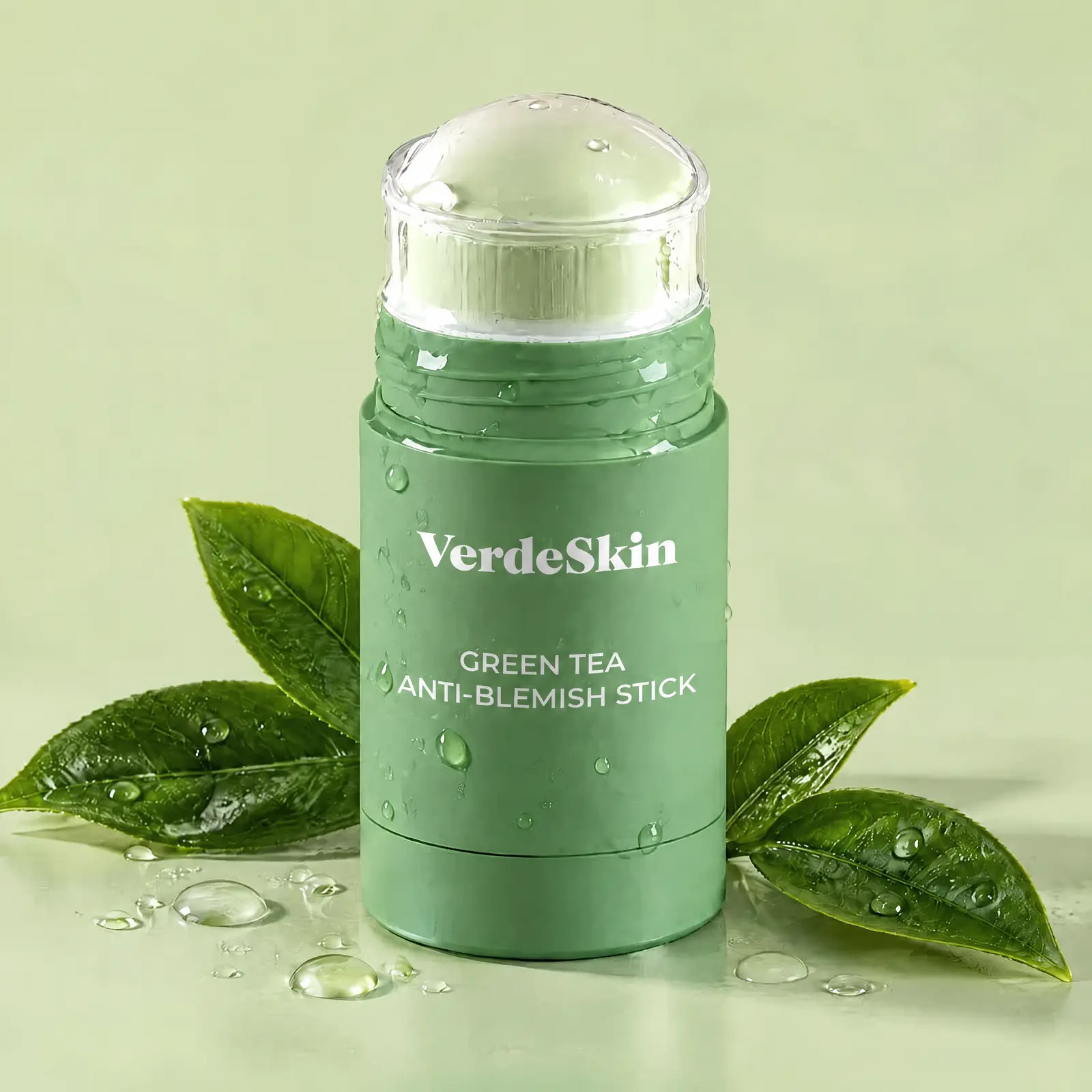 VerdeSkin green tea stick, front view